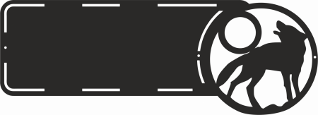 Адресная табличка "Волк" (500*181)